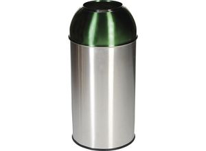 4897020626404 - Abfallsammler Orgavente Edelstahl Volumen 40 l rund ø 380 x H 740 mm für den Innenbereich grün