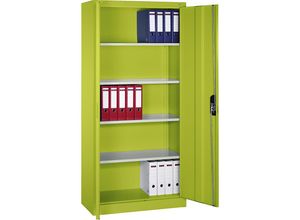 4056211301623 - CP Stahlschrank C 2000 Acurado 9260-000 viridingrün 930 x 400 x 1950 cm aufgebaut