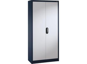 4025314778274 - ACURADO Universalschrank BxT 930 x 400 mm schwarzgrau   weißalu ab 2 Stk