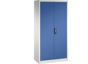 4025314088755 - CP Stahlschrank C 2000 Acurado 9280-000 lichtgrau enzianblau 930 x 500 x 1950 cm aufgebaut