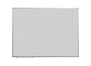 4061753118707 - eurokraft basic Rastertafel weiß lackiert BxH 1200 x 900 mm Raster 10 x 10   50 x 50 mm