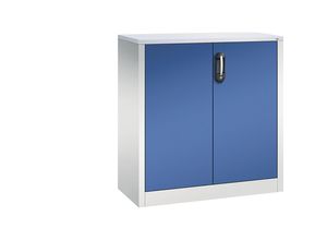 4050646125786 - ACURADO Akten-Sideboard 2 Ordnerhöhen HxBxT 1000 x 930 x 400 mm lichtgrau   enzianblau