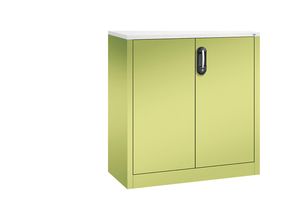 4060061357754 - ACURADO Akten-Sideboard 2 Ordnerhöhen HxBxT 1000 x 930 x 400 mm viridingrün   viridingrün