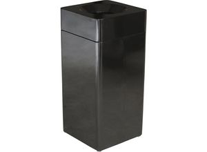 4897020626213 - Abfallsammler Orgavente Stahl Volumen 40 l Rechteck B 350 x T 350 x H 790 mm selbstlöschender Eimer schwarz