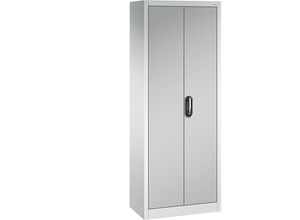 4059369986841 - ACURADO Universalschrank BxT 700 x 400 mm lichtgrau   weißaluminium