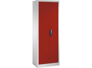 4050646316030 - ACURADO Universalschrank BxT 700 x 400 mm lichtgrau   feuerrot