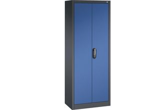 4055404464404 - ACURADO Universalschrank BxT 700 x 400 mm schwarzgrau   enzianblau