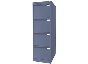 5020073807066 - BISLEY Hängeregistraturschrank 1-bahnig 4 Schübe DIN A4 blau