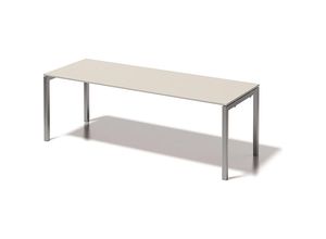 5020073998375 - BISLEY Schreibtisch CITO U-Gestell HxBxT 740 x 2200 x 800 mm Gestell silber Platte grauweiß