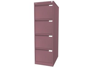 5020073820638 - BISLEY Hängeregistraturschrank 1-bahnig 4 Schübe DIN A4 pink