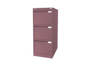 5020073827163 - BISLEY Hängeregistraturschrank 1-bahnig 3 Schübe DIN A4 pink