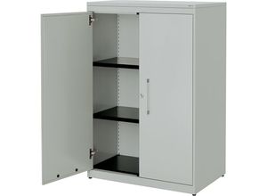 4250633328286 - mauser Flügeltürenschrank HxB 1180 x 800 mm Kunststoffplatte 2 Fachböden lichtgrau lichtgrau lichtgrau 4250633328286 - mauser Flügeltürenschrank HxB 1180 x 800 mm Kunststoffplatte 2 Fachböden lichtgrau lichtgrau lichtgrau
