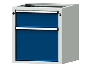 4014641086831 - Unterbauschrank für elektrisch höhenverstellbare Arbeitstische LIFT BxT 570 x 615 mm Höhe 600 mm 2 Schubladen (180   360 mm hoch) ANKE