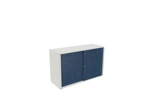 0089336799925 - Schiebetürenschrank NEOTEX mit Akustik-Front HxBxT 775 x 1200 x 440 mm Front atlantikblau