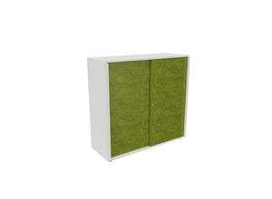 0089336799963 - Schiebetürenschrank NEOTEX mit Akustik-Front HxBxT 1150 x 1200 x 440 mm Front apfelgrün