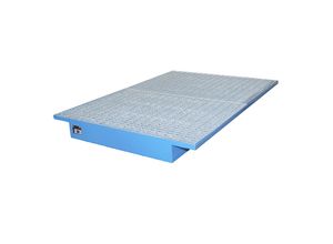 4052462030350 - eurokraft pro Regal-Einhängewanne Auffangvolumen 200 l LxB 1750 x 1250   915 mm blau lackiert