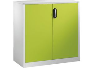 4055404482293 - ACURADO Akten-Sideboard 3 Ordnerhöhen HxBxT 1200 x 1200 x 500 mm lichtgrau   viridingrün