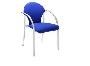 5901747574777 - Polsterstapelstuhl Sitz HxBxT 470 x 450 x 490 mm Polsterfarbe Blau VE 2 Stk