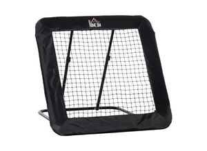 4251774955850 - Rebounder mit Bodennagel schwarz 128L x 118B x 120H cm fußball rebounder klappbar kickback tor rückprallwand netz