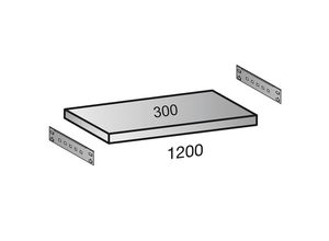 4260035212076 - Fachboden für Industriesteckregal Bodenbreite 1200 mm Tiefe 300 mm