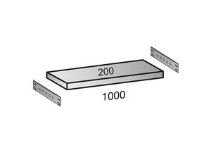 4260035211666 - Fachboden für Industriesteckregal Bodenbreite 1000 mm Tiefe 200 mm