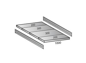 4260035211970 - Fachboden für Industriesteckregal Bodenbreite 1000 mm Tiefe 1000 mm