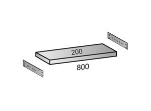 4260035211260 - Fachboden für Industriesteckregal Bodenbreite 800 mm Tiefe 200 mm