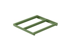 7612269062267 - LISTA Festrahmen BxT 890 x 860 mm Fachlast 1000 kg resedagrün