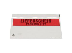 4251924711800 - Dokumententaschen Premium light Aufdruck Lieferschein VE 250 Stk DIN lang ab 10 VE