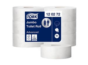 7322540472127 - TORK JUMBO - Toilettenpapier Industrierolle Advanced Tissue 2-lagig weiß VE 6 Rollen ab 21 VE 7322540472127 - TORK JUMBO - Toilettenpapier Industrierolle Advanced Tissue 2-lagig weiß VE 6 Rollen ab 21 VE