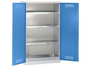 4061753036063 - eurokraft pro Umweltschrank mit Vollblechtüren 3 Wannenböden Breite 1200 mm