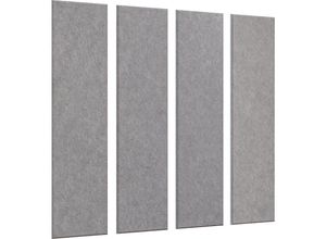 4061753245649 - eurokraft basic Akustik-Wandplatte HxB 1200 x 300 mm VE 4 Stk hellgrau ab 10 VE