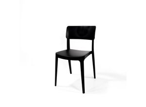 Image of VEBA Wing Chair Schwarz, Stapelstuhl Kunststoff, 50916