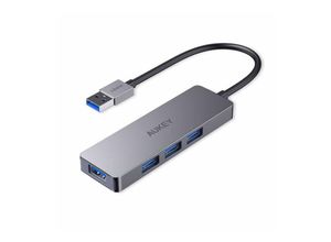 4260397843871 - CB-H36 Aluminium Ultraflacher USB-30 USB-Hub mit 4 Anschlüssen - Aukey