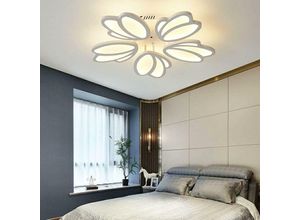 Image of LED Deckenleuchte, Moderne Petal LED Deckenleuchte, Pendelleuchte Weiß 70W 5600LM, 6000K Weißlicht, LED Deckenleuchte für Wohnzimmer Küche