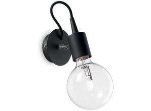 8021696148908 - Idealluxlighting - Ideal Lux Edison - 1 Licht Wand Licht Schwarz E27