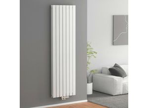 7426763776991 - Heizkörper Design Flachheizkörper 180x54cm Vertikal Doppelschicht Mittelanschluss 1949W - 1800x540mm Doppellagig Weiß Radiator - Meykoers