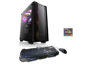 4061474184753 - CSL Gaming-PC HydroX V28611 Computer Gr Microsoft Windows 11 Home (64 Bit) 16 GB RAM 1000 GB SSD schwarz Gaming PCs