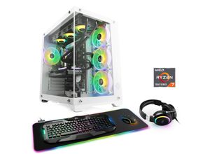 4061474198736 - CSL Gaming-PC Aqueon A78310 Advanced Edition Computer Gr Microsoft Windows 11 Home (64 Bit) 32 GB RAM 1000 GB SSD weiß Gaming PCs