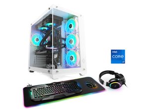 4061474195612 - CSL Gaming-PC Aqueon C77211 Advanced Edition Computer Gr Microsoft Windows 11 Home (64 Bit) 64 GB RAM 1000 GB SSD weiß Gaming PCs