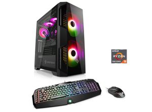 4061474192963 - CSL Gaming-PC Aqueon A99384 Extreme Edition Computer Gr Windows 11 Home64bit 32 GB RAM 2000 GB SSD schwarz Gaming PCs