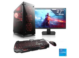 4061474165691 - F (A bis G) CSL Gaming-PC-Komplettsystem Speed V25139 Computer-Komplettsysteme Gr Microsoft Windows 11 Home (64 Bit) 16 GB RAM 1000 GB SSD schwarz PC Sets