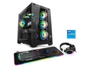 4061474193489 - CSL Gaming-PC Aqueon C55110 Advanced Edition Computer Gr Microsoft Windows 11 Home (64 Bit) 16 GB RAM 1000 GB SSD schwarz Gaming PCs