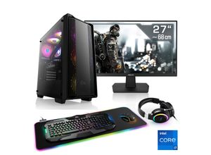 4061474184876 - F (A bis G) CSL Gaming-PC-Komplettsystem Sprint V28614 Computer-Komplettsysteme Gr Microsoft Windows 11 Home (64 Bit) 16 GB RAM 1000 GB SSD schwarz PC Sets