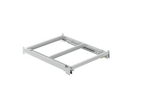 7612269016055 - LISTA Auszugrahmen BxT 890 x 1260 mm Fachlast 800 kg 65% ausziehbar lichtgrau