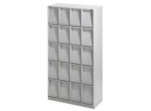 4061753011916 - eurokraft pro Klappenschrank mit 20 Klappen HxBxT 1864 x 1000 x 420 mm