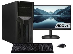 4046373757383 - E (A bis G) CAPTIVA Business-PC-Komplettsystem Workstation I75-738 TFT Bundle Computer-Komplettsysteme Gr ohne Betriebssystem 16 GB RAM 500 GB SSD schwarz PC Sets