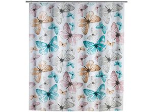 4008838164259 - Duschvorhang Butterfly 180 x 200 cm Mehrfarbig Polyethylen-Vinylacetat mehrfarbig - mehrfarbig - Wenko