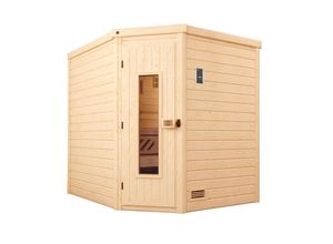 4004581231002 - weka Premium Massivholz-Sauna TURKU Gr 2 Sparset 75 kW BioS inkl digitaler Steuerung