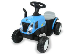 4042774462246 - Fahrzeug Ride-on Traktor New Holland mit Anhänger 6V